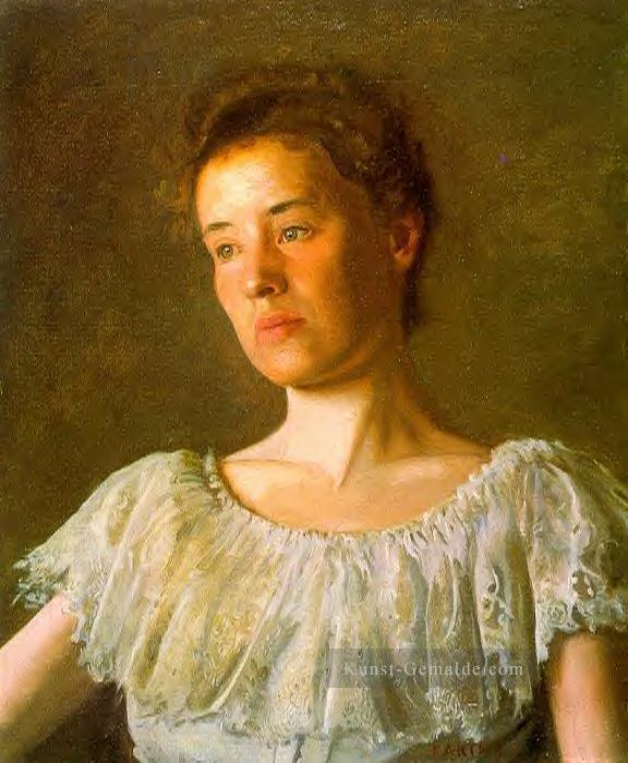 Porträt von Alice Kurtz Realismus Porträt Thomas Eakins Ölgemälde